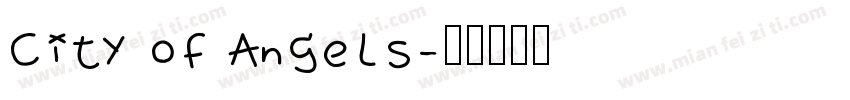 City of Angels字体转换